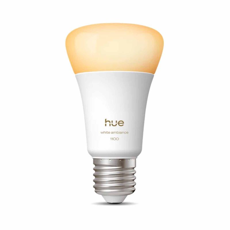 PHILIPS HU White Ambiance A60 E27 Smart Bulb - 1100 929003854907-image 1