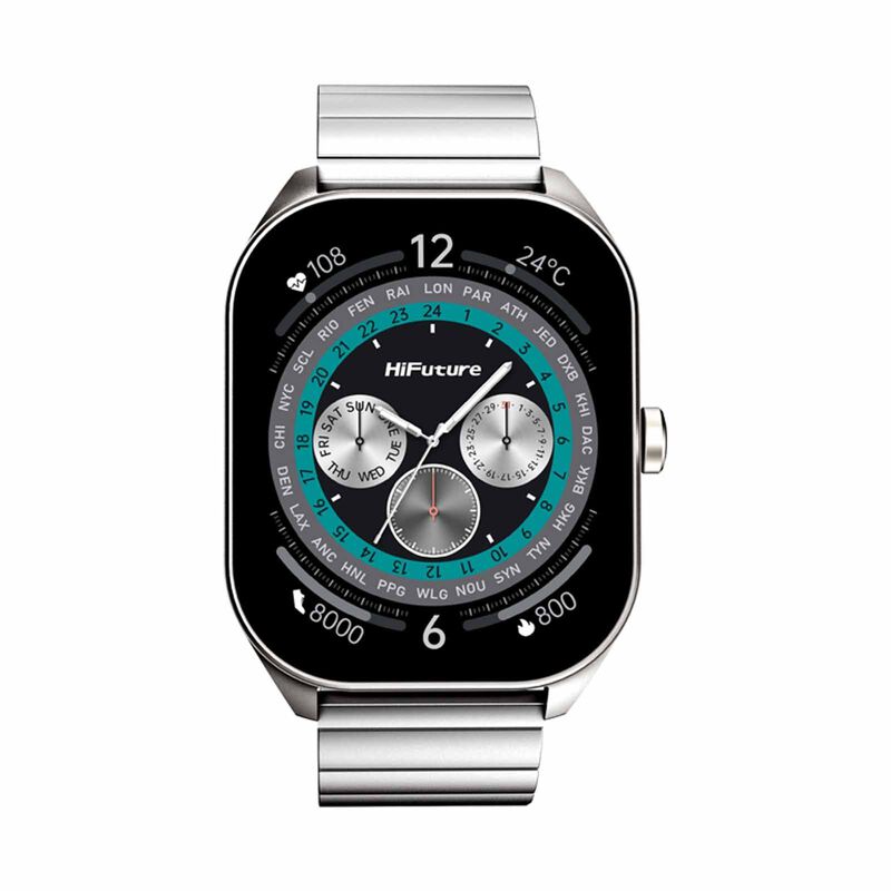 HIFUTURE Apex - Silver Bluetooth Smartwatch With Heart Rate Function HSSW3SL-image 1