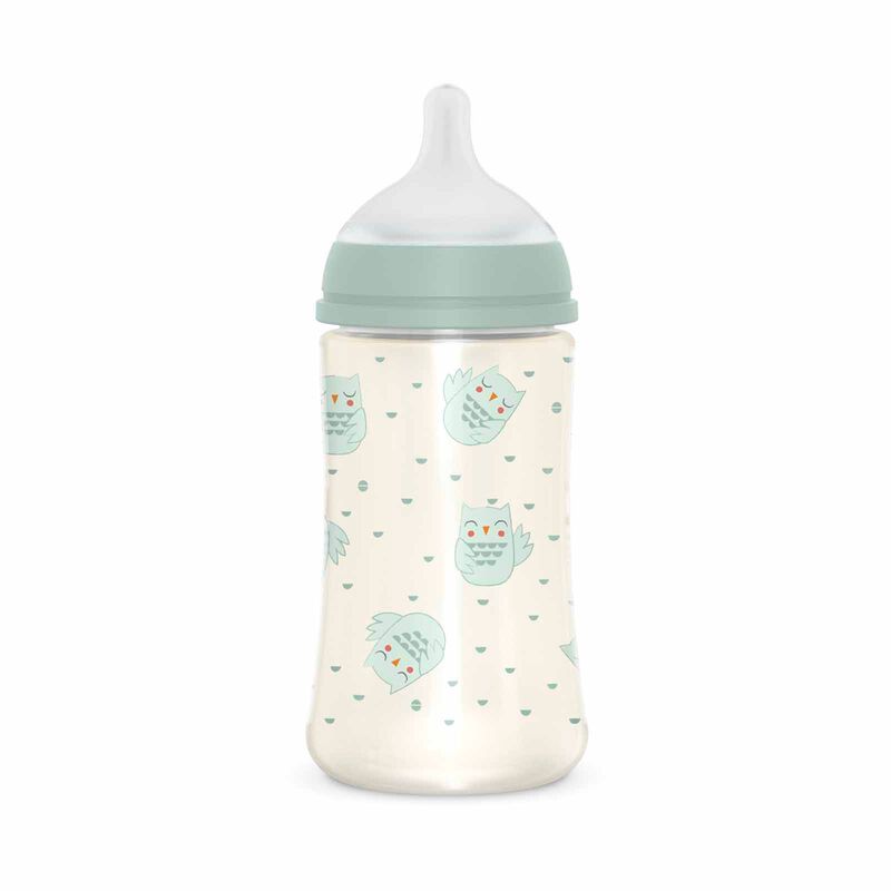 SUAVINEX With Medium Flow Sx Pro Physiological Silicone Teat - Bonhomia Feather Green (online) 270ML POLYAMIDE PREMIUM BOTTLE-image 3
