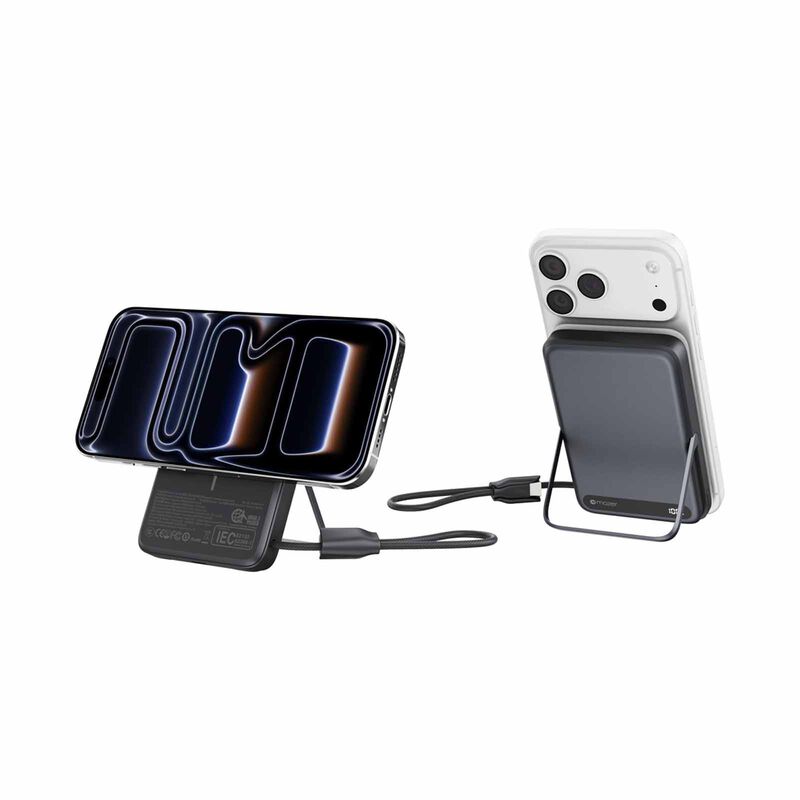 MAZER Maglink 10,000mah Magnetic 15w/apple Watch Charging/usb-c Pd27w Cable Power Bank - Black M-MAGLINK19-BK-image 2