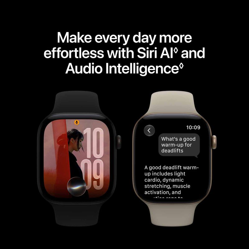 APPLE Watch Series 12 Gps + Cellular 46mm Dark Bronze Aluminium Case With Olive Sport Band - M/l MJGE4X/A-image 7