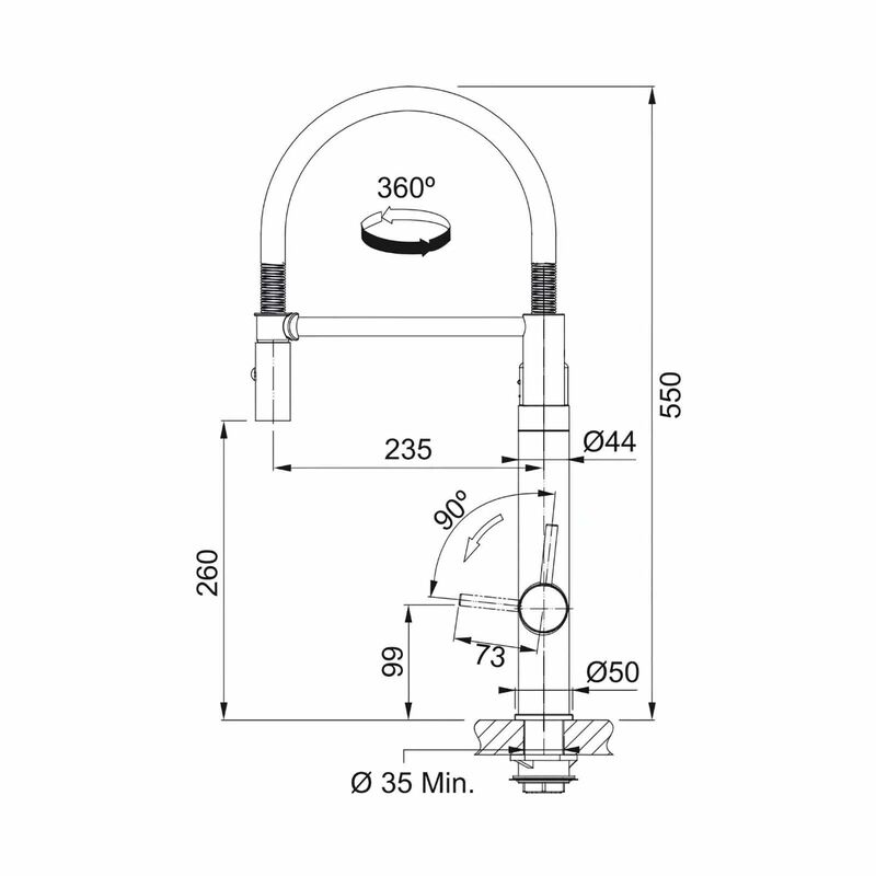 FRANKE Franke Tap Vital Capsule Filter Tap Semi-pro Chrome & Gun Metal Vital 219 - Exclude Installation VITAL 219-image 3