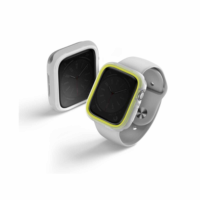 UNIQ Moduo Apple Watch Case With Interchangeable Pc Bezel 45/44mm - Frost (lime/white) UNIQ-45MM-MDFLIMWHT-image 3