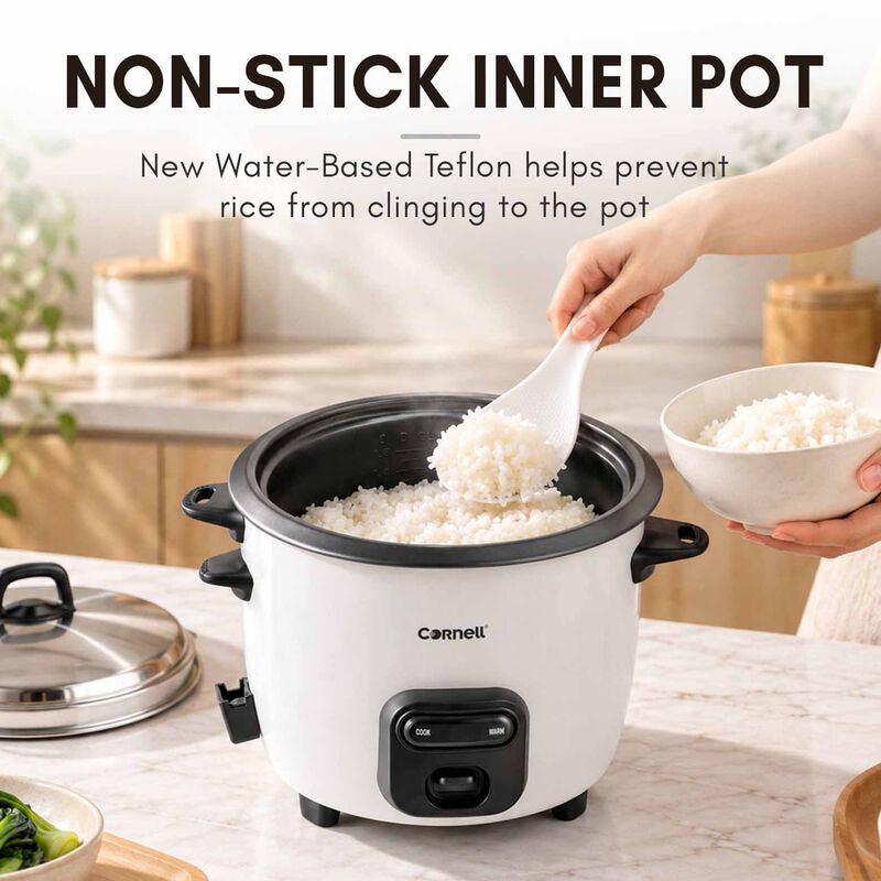 CORNELL Conventional Rice Cooker (1.8l) CRCCS182B-image 7