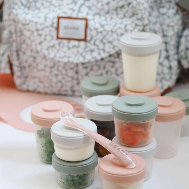 BEABA Meal & Food Storage Expert Pack - Eucalyptus (online) CLIP PORTIONS-image 4