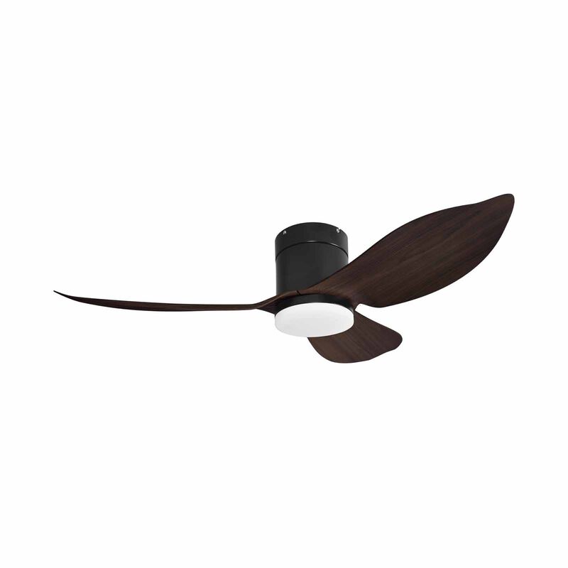 EUROPACE 48 In Bldc Motor Ceiling Fan W/light (black With Dark Wood) ECF-48H - BK/DW-image 2