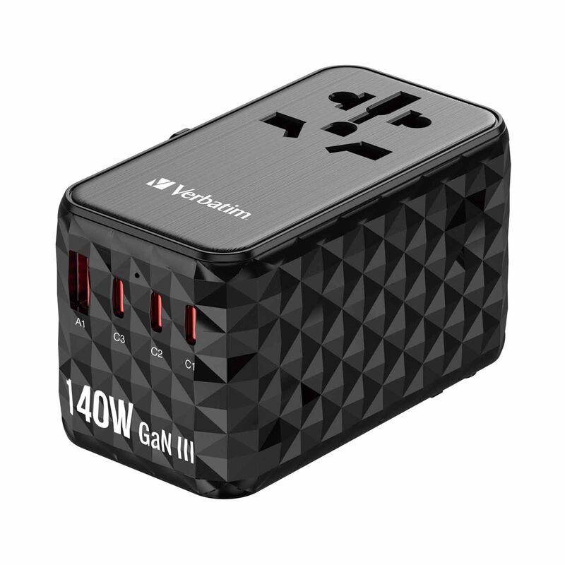 VERBATIM Gan Iii 140w Universal Travel Adapter (uta-10) VM32125-image 2