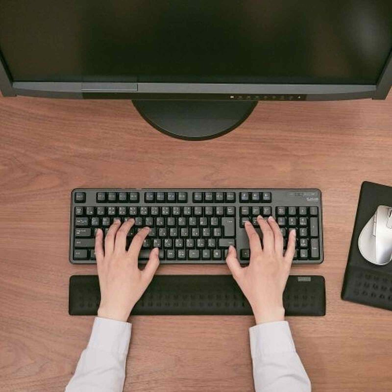 ELECOM Wrist Rest 450mm Comfy Series MOH-CF01BK-image 5