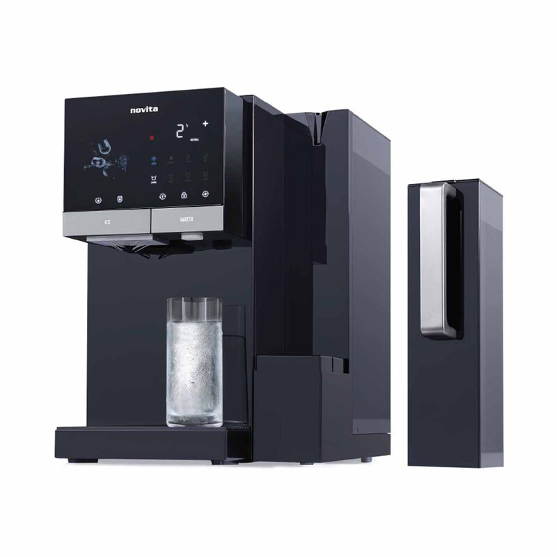 NOVITA Instant Hot/cold Dispenser With Ice Maker - Cool Black Hydropure P9 HYDROPURE - BLACK-image 2
