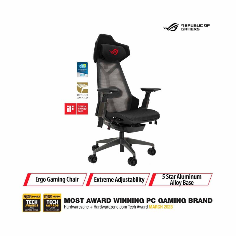 ASUS Rog Destrier Ergo Gaming Chair (exclude Installation Charges) SL400 ROG DESTRIER-image 1