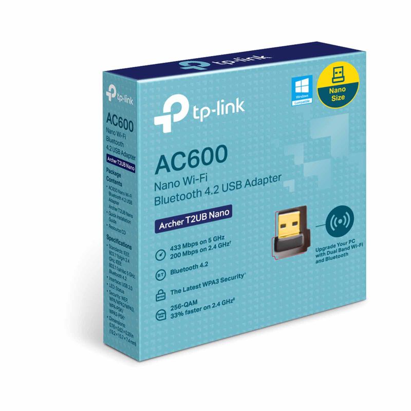 TP LINK Ac600 Nano Wi-fi Bluetooth 4.2 Usb Adapter ARCHER T2UB NANO-image 5