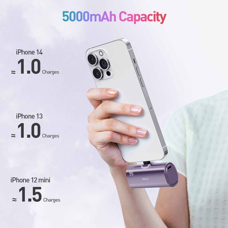 IWALK Linkpod X 5000mah 20w Fast Charge Purple (made For Iphone) LPX001-005A-MFI-image 6