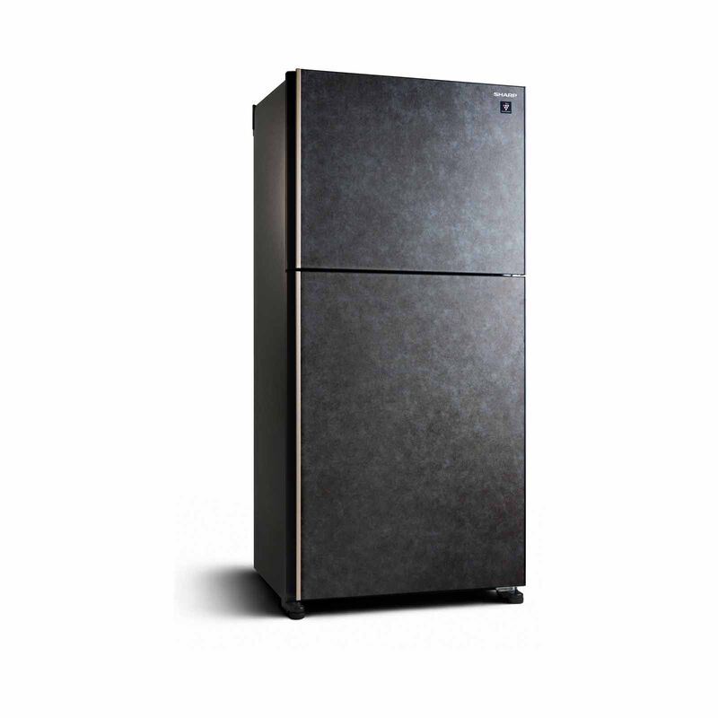 SHARP 2 Door Top Mount Fridge - Slate (563l) SJ-PG55A-G-image 2