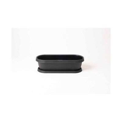 PHOENIX Gro Flowerpot + Tray 27l Night Black P-PX-70-7273