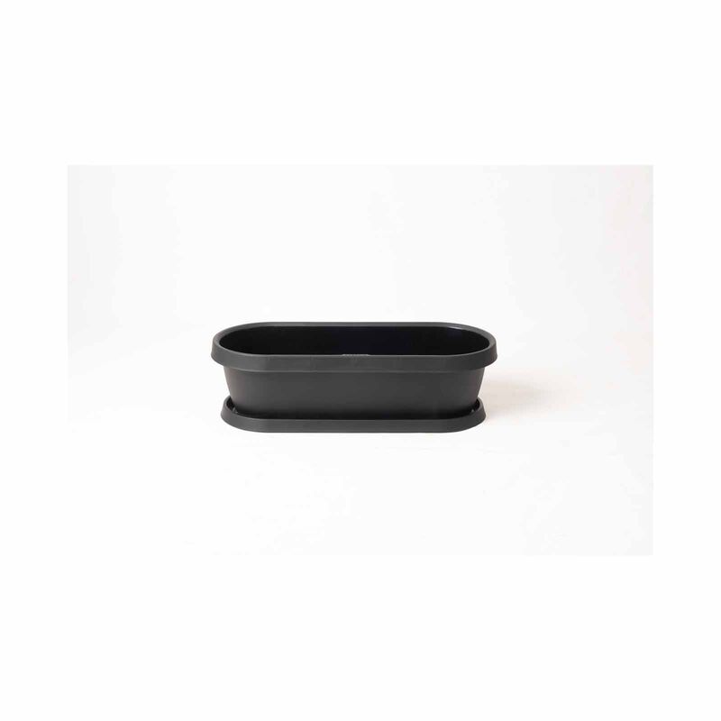 PHOENIX Gro Flowerpot + Tray 27l Night Black P-PX-70-7273-image null