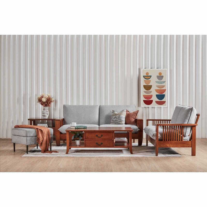 3 Seater Sofa (fab) Silver Fabric Sofa NEW KAMIYAH-image 12