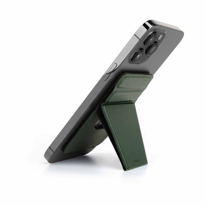 UNIQ Lyft Magnetic Snap-on Stand And Card Holder - Pine Green (green) UNIQ-MGSNAPONCH-LYFTGRN-image 1