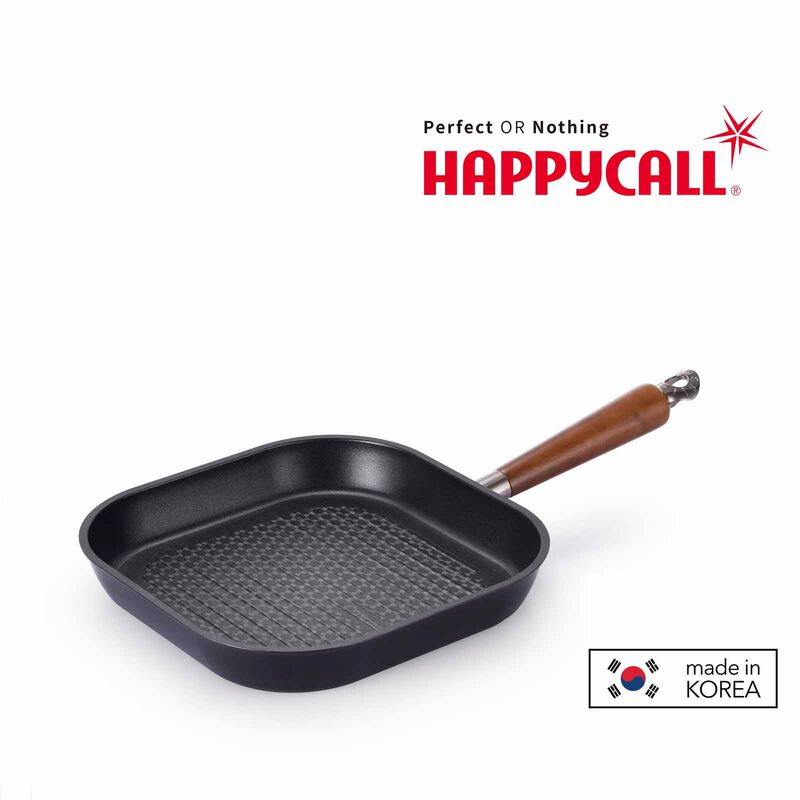 HAPPYCALL Crocodile Ih 28cm Graphene Square Grill Pan 3001-0763-image null