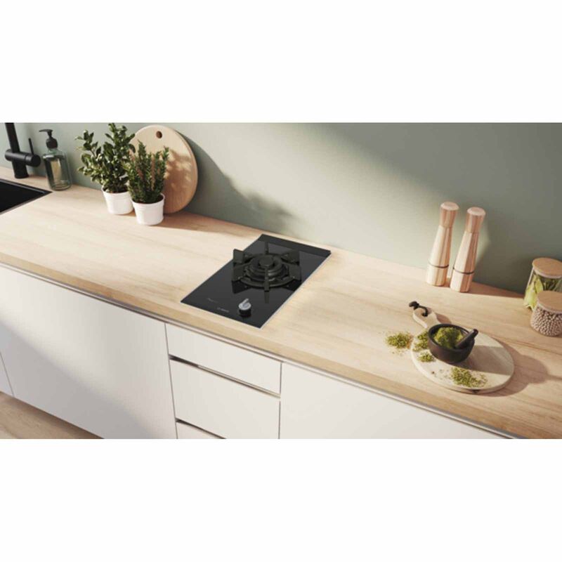 BOSCH 1 Burner Domino Ceramic Glass Pub Gas Hob - Black (30cm) (exclude Installation) PRA3A6I10X-image 5