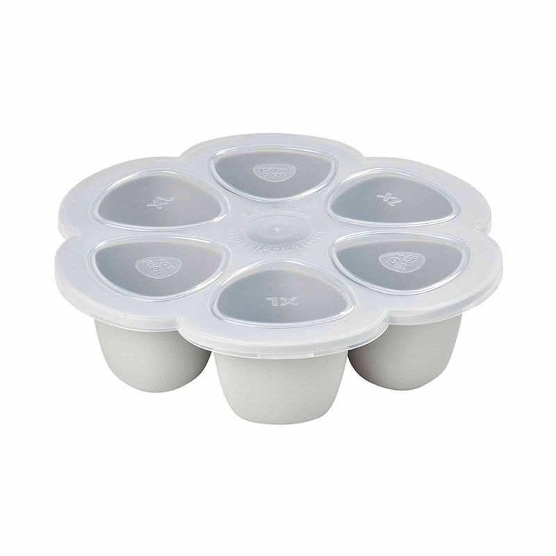 BEABA Silicone Freezer Tray 6 X 150ml - Grey (online) MULTIPORTIONS-image 1