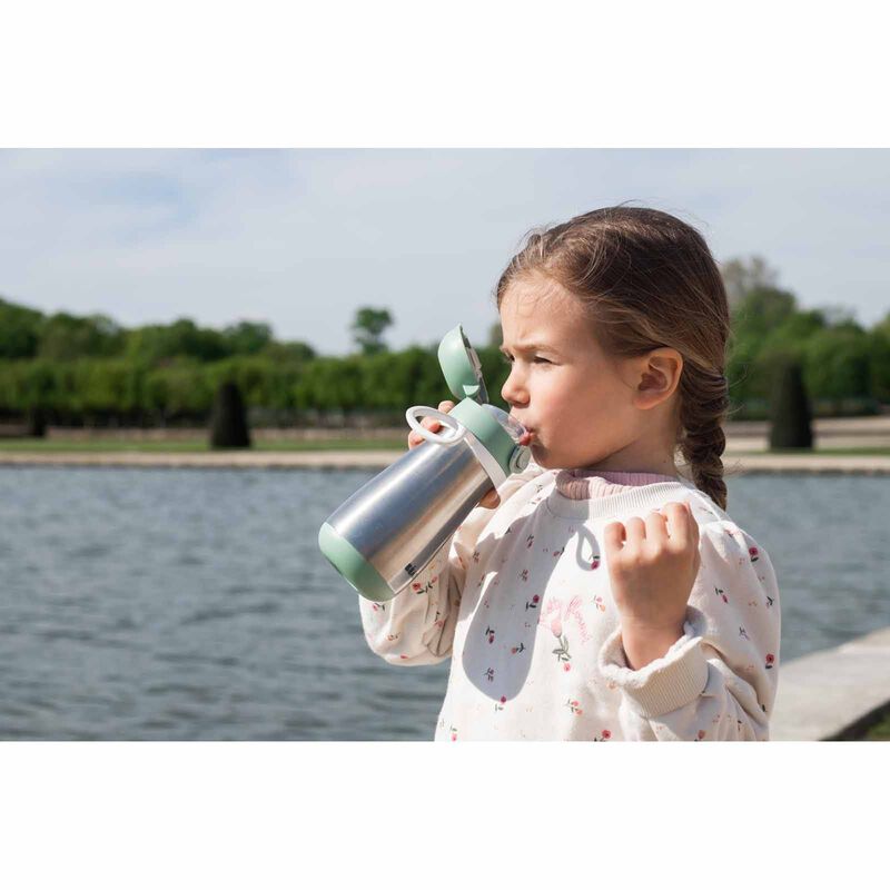 BEABA Spout Bottle 350ml - Sage Green (online) STAINLESS STEEL-image 5