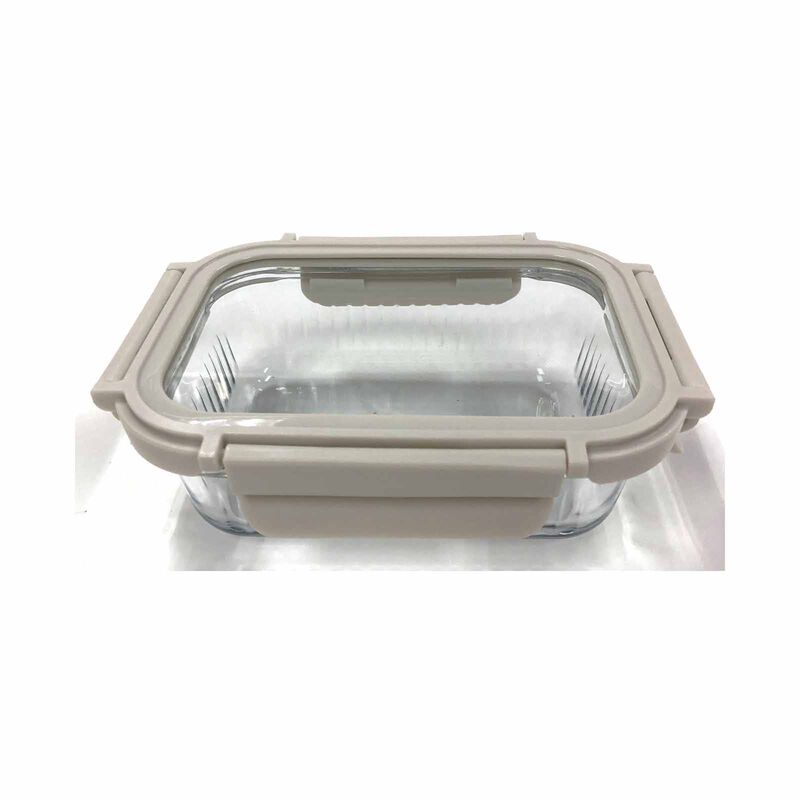 ELEMENTAL High Borosilicate Glass Food Container With Tempered Glass Cover (640ml) 25S640-image null