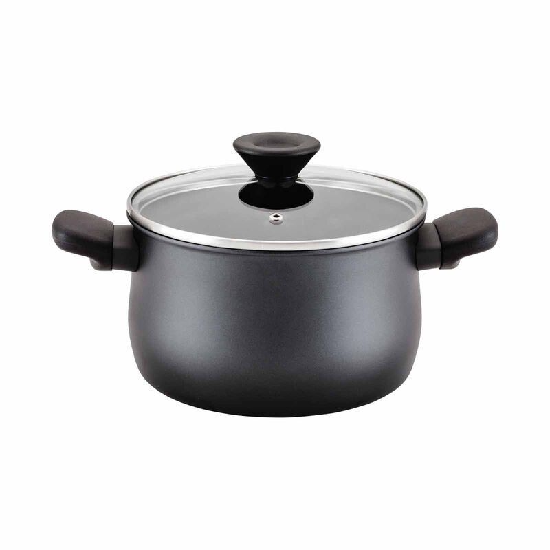MEYER Midnight Nonstick 20cm/3.8l Stockpot W Glass Lid 85096-image 1