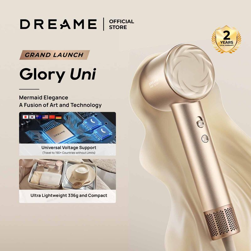 DREAME Glory Uni High-speed Hair Dryer (1400w) - Gold DM-GLRUNI-GD-image 4