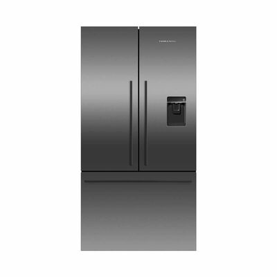 FISHER & P French Door Fridge With Ice & Water (536l) /( Black Stainless Steel ) RF610ADUSB7