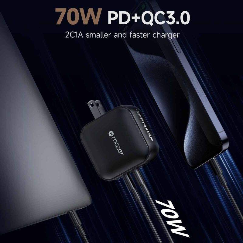 MAZER Ganprestige Pd70w 2c1a With 4 Travel Plugs-black M-G70W-V5-BK-image 11