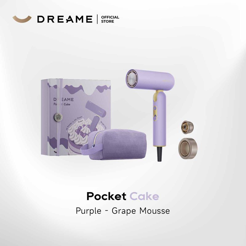 DREAME Pocket Cake High-speed Hair Dryer - Grape Mousse Purple DM-CKHPKET-PP-image 1