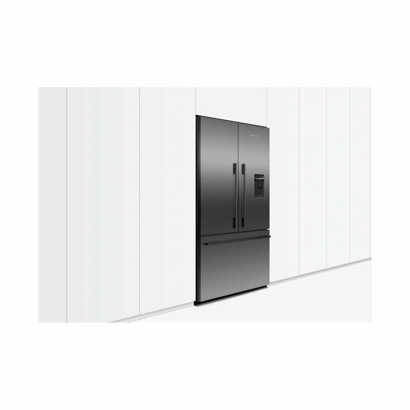 FISHER & P French Door Fridge With Ice & Water (536l) /( Black Stainless Steel ) RF610ADUSB7-image 3