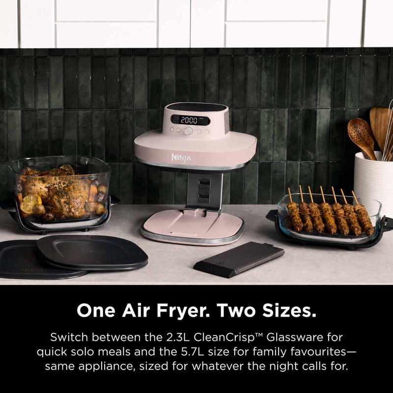 NINJA Crispi Pro Countertop Glass Air Fryer - Rose Quartz AS101SMPK-image 10