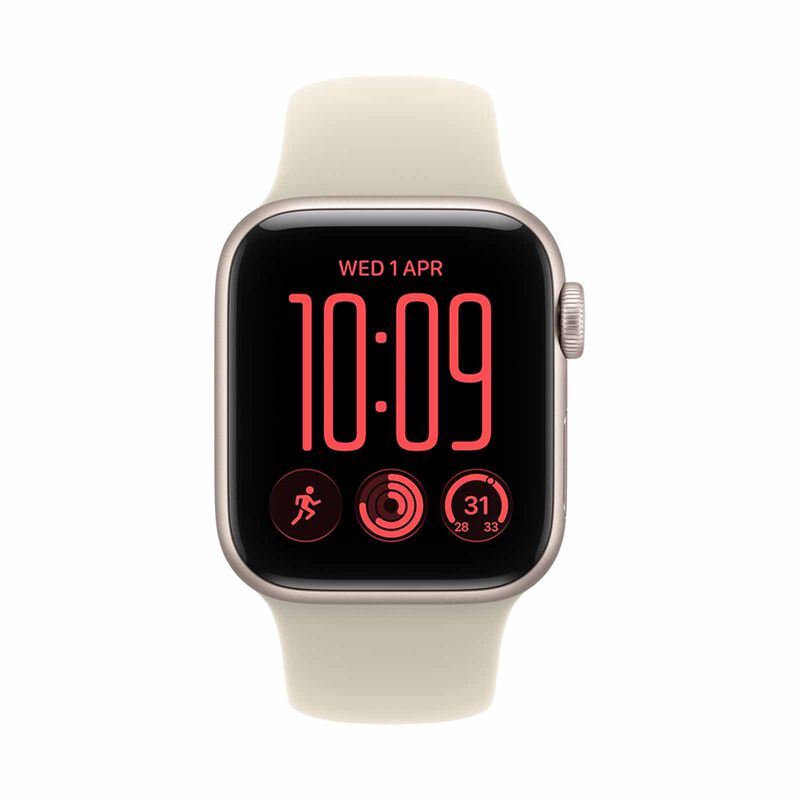 APPLE Watch Se 3 Gps + Cellular 40mm Starlight Aluminium Case With Sand Sport Band - S/m MJLC4X/A-image 1