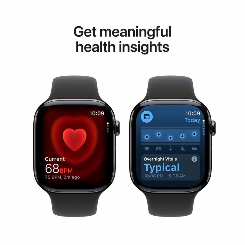 APPLE Watch Series 11 Gps + Cellular 46mm Slate Titanium Case With Black Sport Band - M/l MFD24X/A-image 5