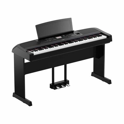 YAMAHA Digital Piano (black) Set With Stand L-300, Pedal Unit Lp-1 And Adaptor Pa-300c(b) DGX-670B SET
