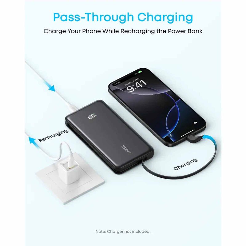 ANKER Zolo Powerbank 10000mah 22.5w Built-in Usb-c 110d A110DH11-image 3