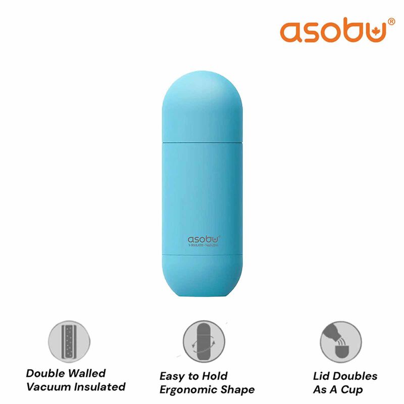 ASOBU Orb Water Bottle Blue 420ml ASBV30BL-image 4