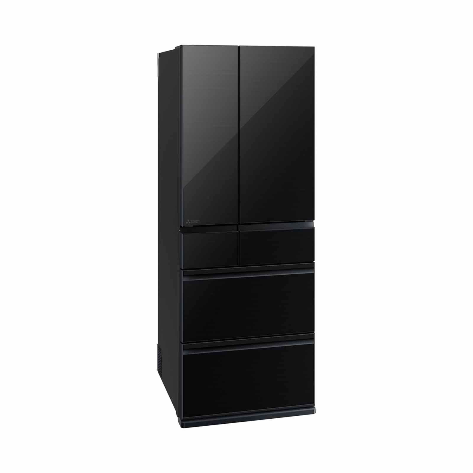 Shop MITSUBISHI Multi Door Fridge (608l) - Glass Black MR-WZ61K