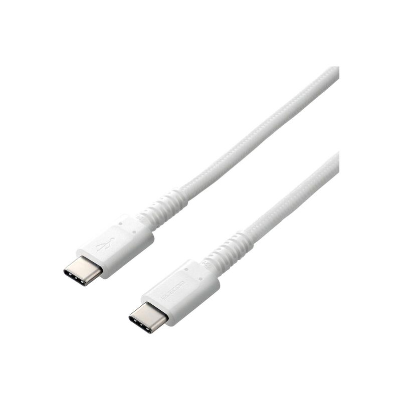 ELECOM Type C To C Cable 1.2m Pd Certified/white MPA-CCS12PNWH-image 2