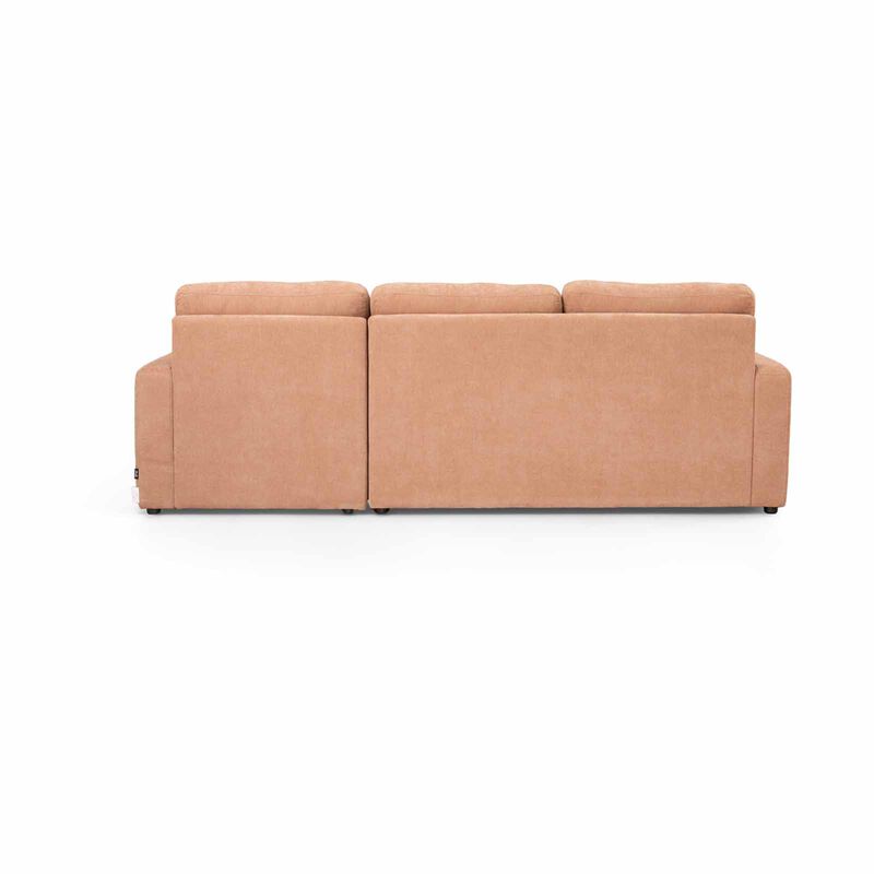MUZE L Shaped Storage (fab) Left Cat A Light Brown Fabric Sofa HARPER-image 7