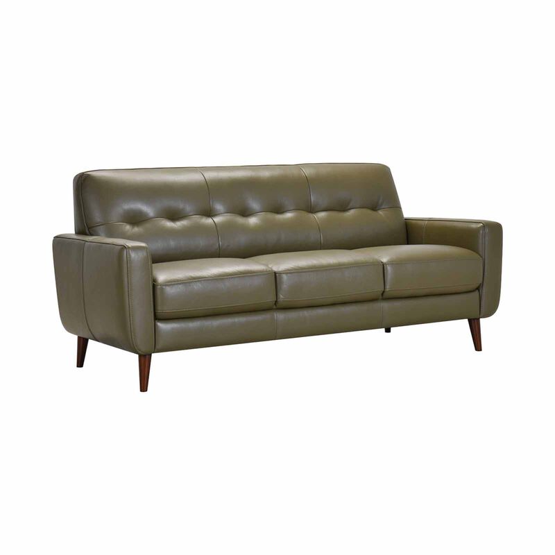 MUZE 3 Seater (fl) C15 Green Full Leather Sofa BLYTHE-image 7