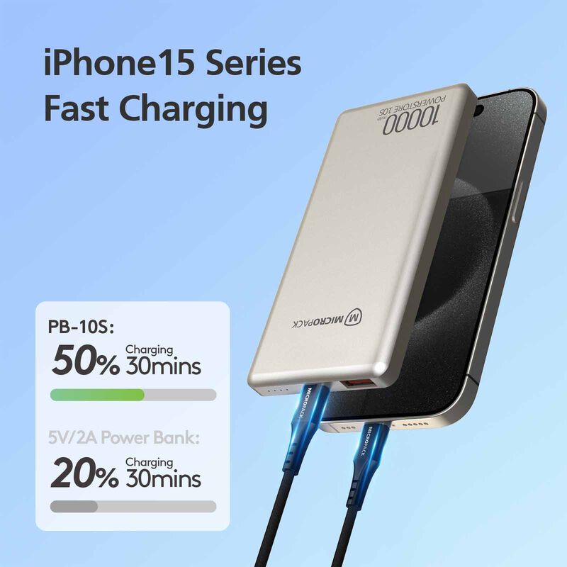 MICROPACK 2 In 1 Slim Powerbank - Titanium Gold PB-10S-TI-image 9