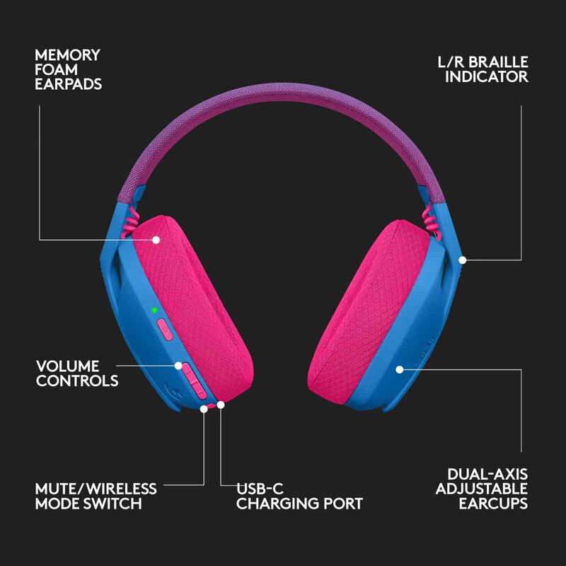 LOGITECH G435 Wireless Gaming Headset Blue 981-001063-image 17