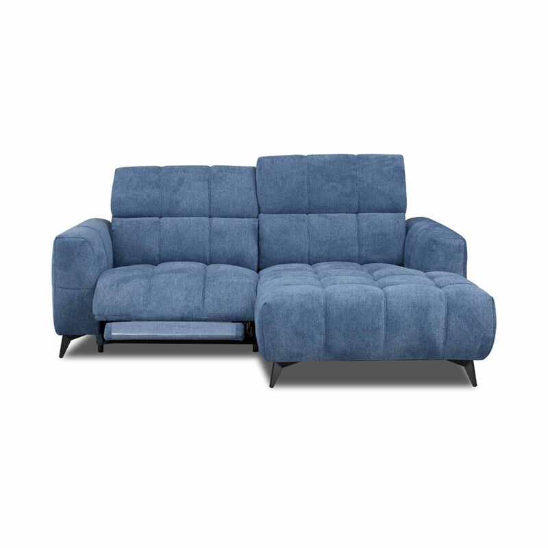 MUZE L Shaped Recliner (fab) Right Cat A Blue Fabric Sofa ANJA-image 2