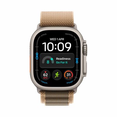 APPLE Watch Ultra 4 Gps + Cellular 49mm Natural Titanium Case With Desert Alpine Loop - S MJAE4X/A