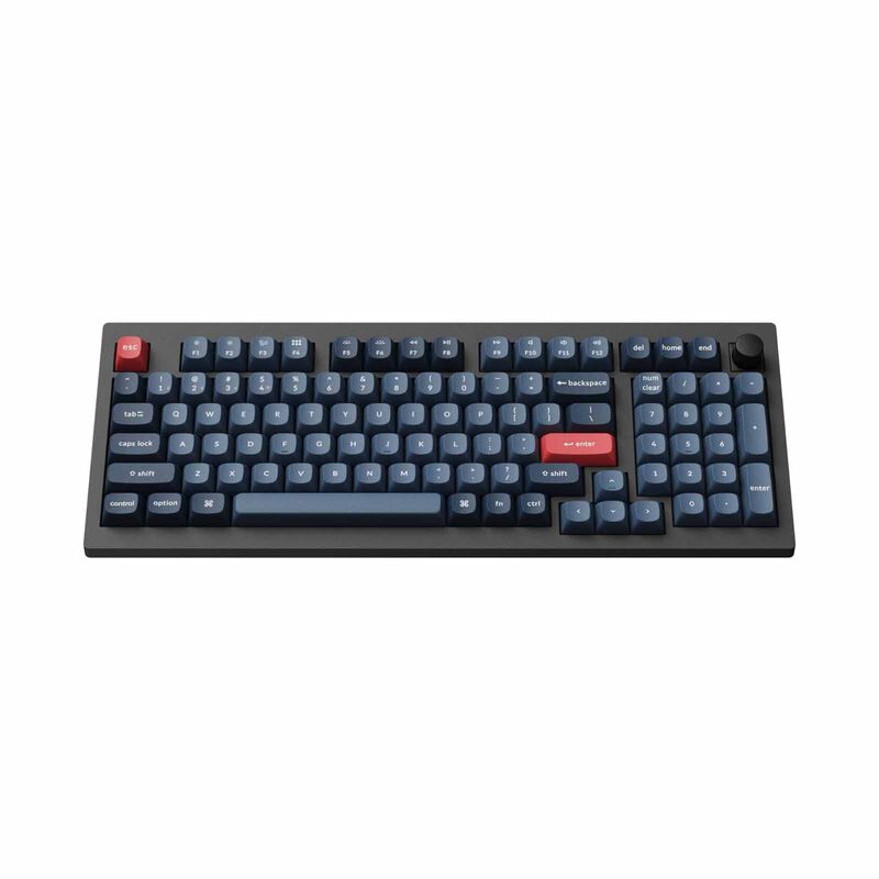 KEYCHRON V5 Max 96 Percent 100 Key Carbon Black Knob Brown Switch, Rgb Hot-swap Gateron Jupiter Switch KYCN-V5M-D3-image 2