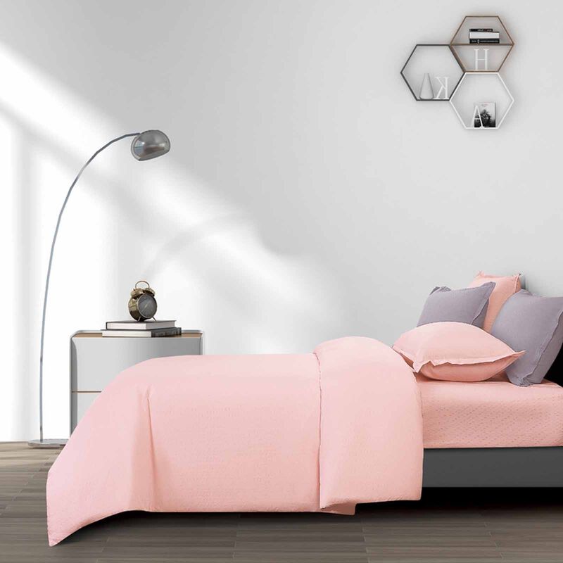 EPITEX Fitted Bed Set - Dobby (online Only) Lt Pink - Single SILKYSOFT-image 2