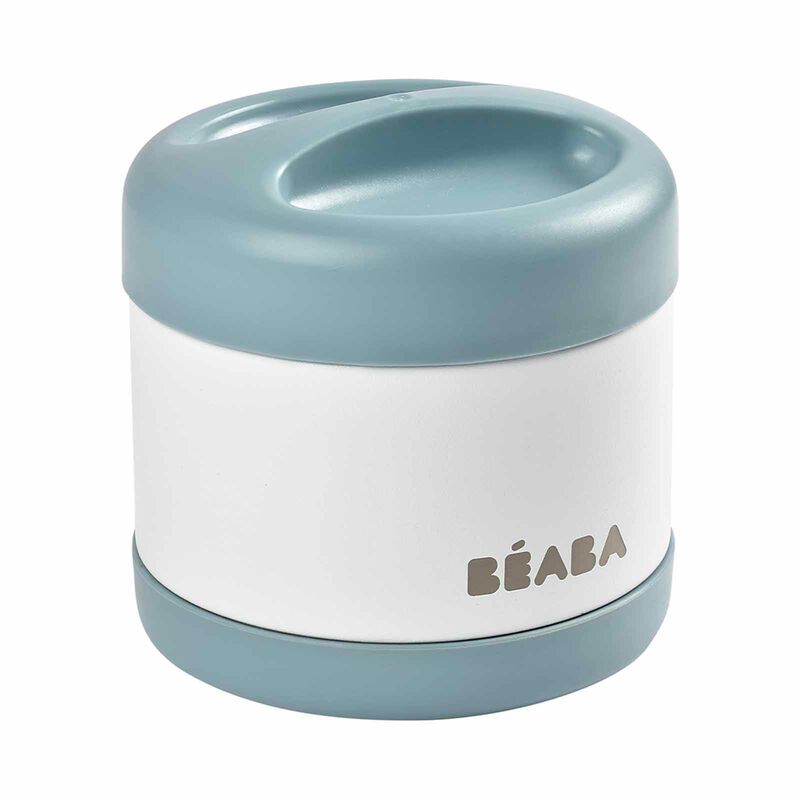 BEABA Food Container 500ml - Baltic Blue/white (online) STAINLESS STEEL-image 4