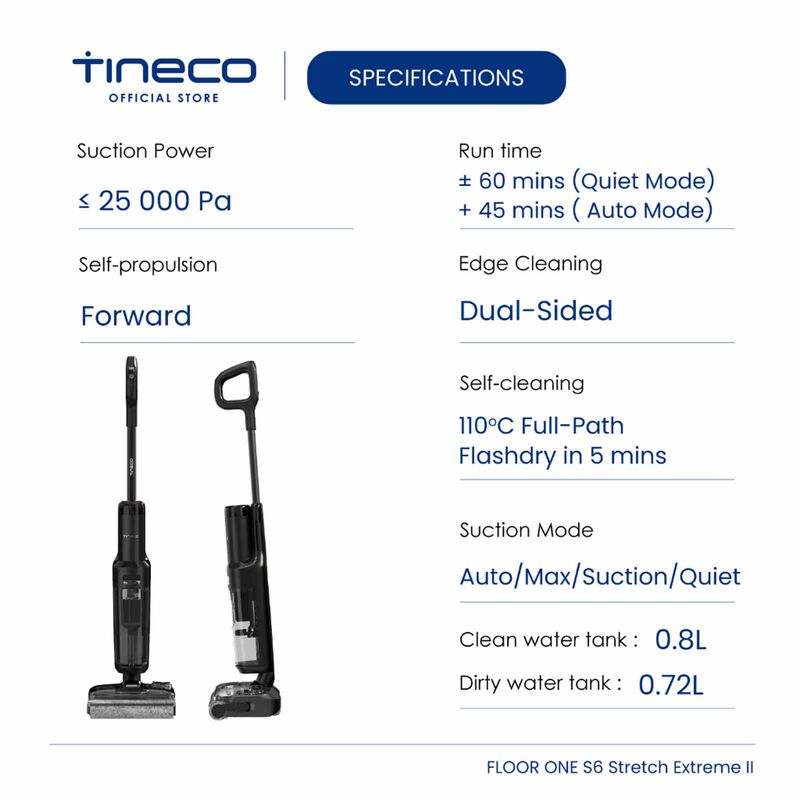 TINECO Floor One S6 Extreme Ii Smart Cordless Floor Washer S6 EXTREME II-image 5